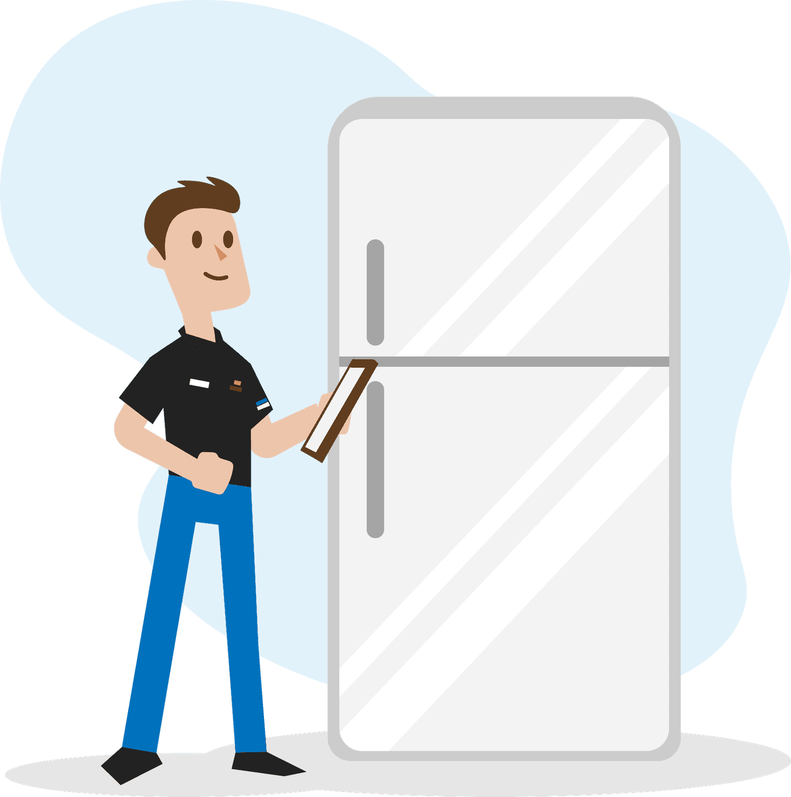 appliance repairman refrigerator